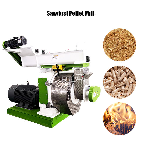 100-150KG/H Biomass Burning Wood Pellet Machine Sawdust Pellet Mill Roller  Rotate Flat Die Pellet Making Machine