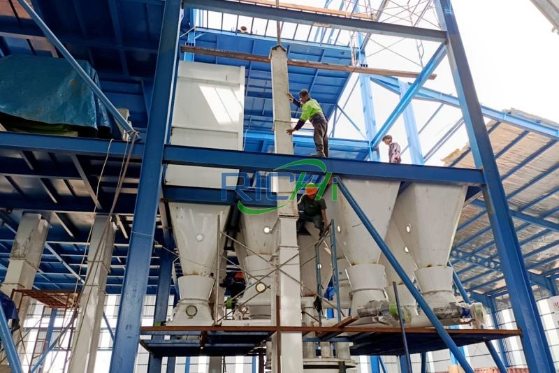 animal feed production line in Indonesia