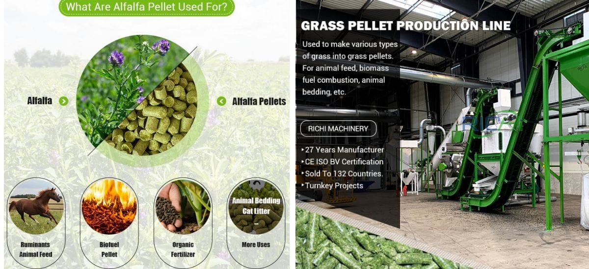 Alfalfa pellet production line process flow design
