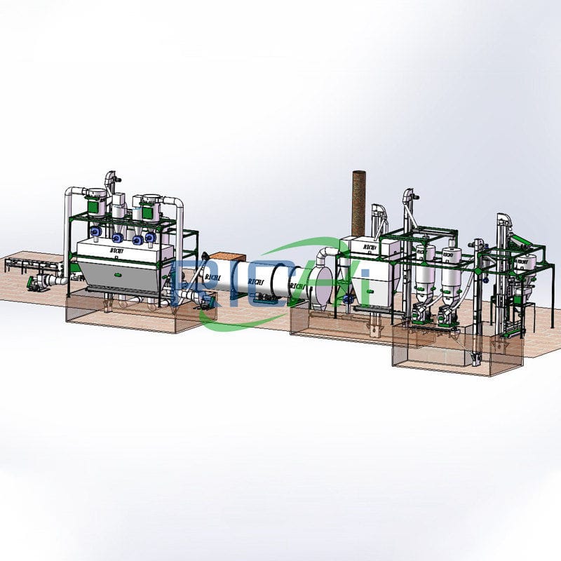 2-3T/H ruminant feed pellet production line configuration