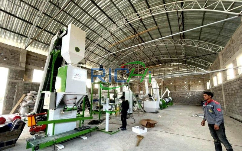 Uzbekistan 0.8-1.2 T/h Cattle Sheep Feed Pellet Production Line