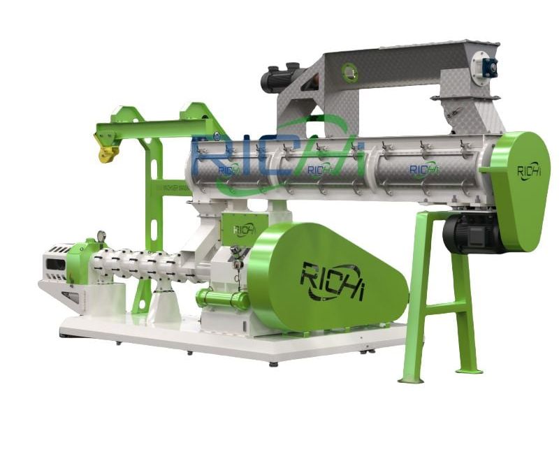 wet type fish feed extruder machine