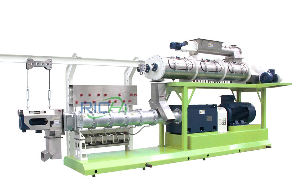 Twin screw fish feed extruder for sale