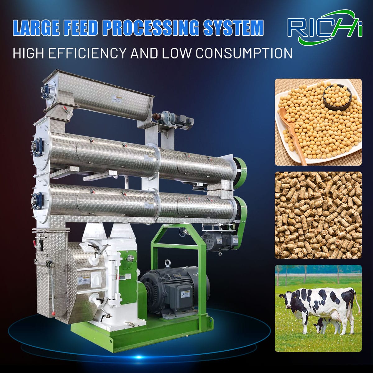 How to Use Ring Die Pellet Machine to Produce Cattle Feed Pellets?