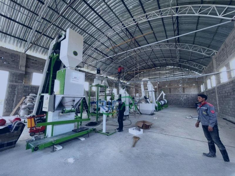 Alfalfa grass pellet production line project in Tajikistan