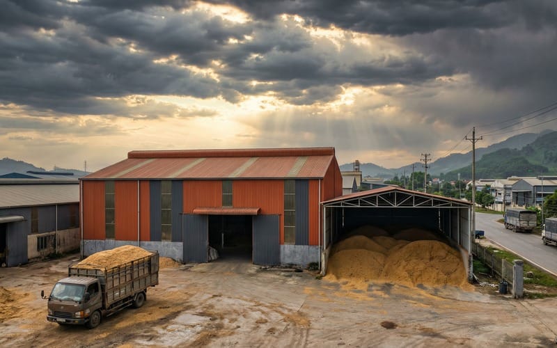 RICHI Signs 5 T/H Rice Husk Pellet Production Line Project in Vietnam