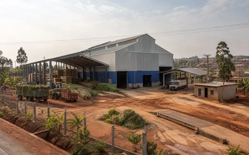 Uganda 9 T/H Elephant Grass Pellet Project Reaches Main Machine Assembly