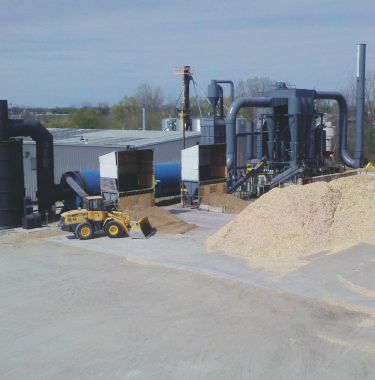 1-2t/h biomass pellet manufacturing plant